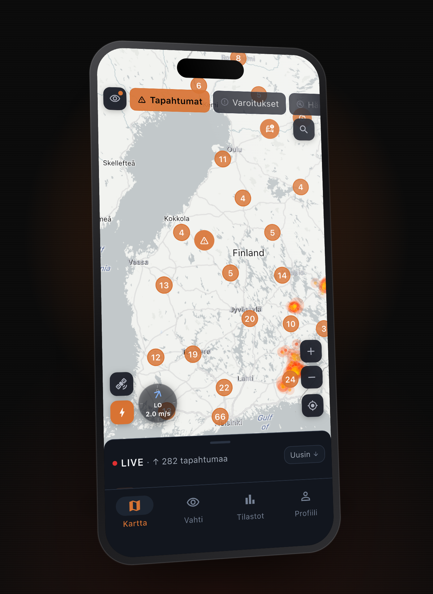 Tilannekartta — Finland's emergencies live on one map